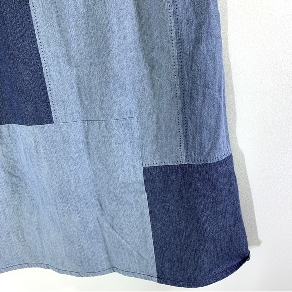 Patchwork Denim Dress - Picture 5 of 9